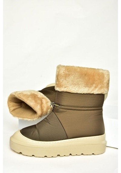 Fox Shoes T476434004 Haki Kumaş Kadın Bot Haki-kumaş Haki