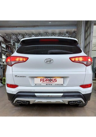 Hyundai Tucson Ferrous Ön Ve Arka Tampon Koruma Difüzör 2015 2017