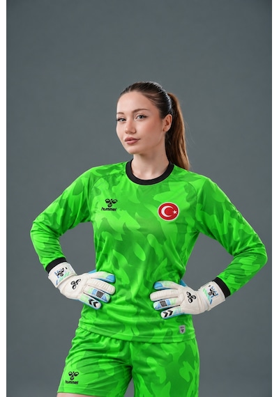 Hummel Elegance Milli Takım Kaleci Forma Takımı Neon Yeşil
