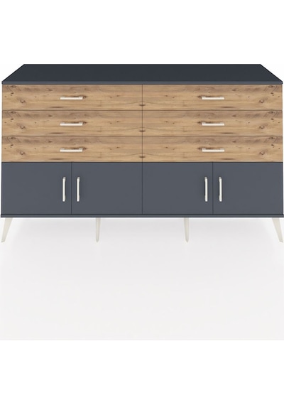 Hyperion Konsol 2 Raflı 6 Çekmeceli 4 Kapaklı 176x44x99 Antrasit- Antrasit-antrasit/çam Hyperion Konsol 2 Raflı 6 Çekmeceli 4 Kapaklı 176x44x99 Antrasit- Antrasit-antrasit/çam
