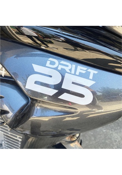 Drift L 25 Logo Sticker Beyaz Folyo
