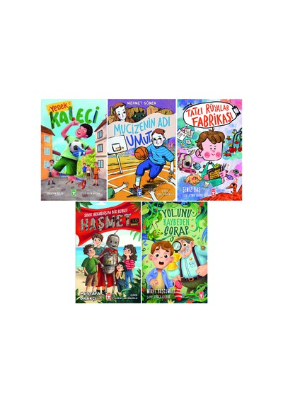 2 . 3. Sınıf Okuma Seti 5 Kitap Yedek Kaleci-mucizenin Adı Umut-haşmet-tatlı Rüyalar Fabrikası-yolun