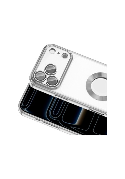 Apple iPhone Uyumlu 17 Pro Kılıf Kamera Lens Korumalı Logo Gösteren İnce Hafif Pazarplus Siyah