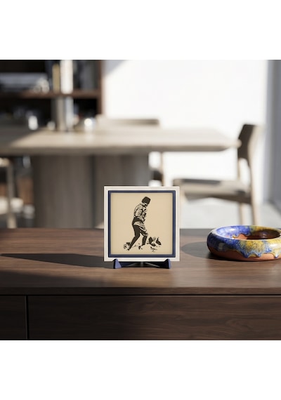 Çağdaş Tasarım Atatürk Motifli Dekoratif Parça, Çalışma Masanız İçin Anlam Dolu Özel Hediye 10x10 Cm