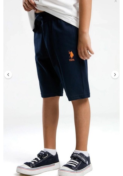 Aykidsclup U.s. Polo Assn Erkek Çocuk Bermuda Takım 2051- Beyaz