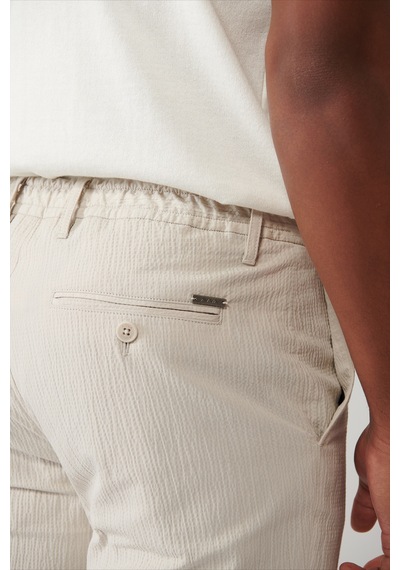 Avva Erkek Bej Yandan Cepli Esnek Kumaşlı Gofreli Pamuklu Lightweight Relaxed Fit Pantolon A41y3202