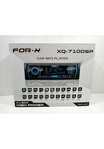 For-x Teyp + For-x Çakmak For-x Xq-710dsp 4x60w 4 Amfi Çıkışlı