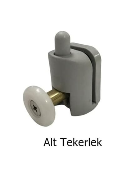 Duşakabin Tekerleği 4 Lü Set Gri Teker Çapı 22 Mm Cam Kabinler İçin