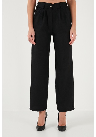Lela Regular Fit Bol Paça Yelekli Bayan Takım 67045162S4 Siyah