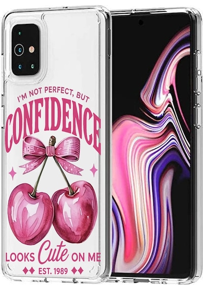 Ceptecepnet Samsung Galaxy A71 İle Uyumlu Özel Tasarım Baskılı Kamera Korumalı Şeffaf Telefon Kılıfı 4