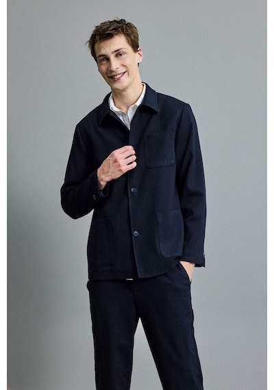 Defacto Relax Fit Pamuk Astarlı Twill Blazer Ceket G5899ax25wnnv86 Lacivert-nv86