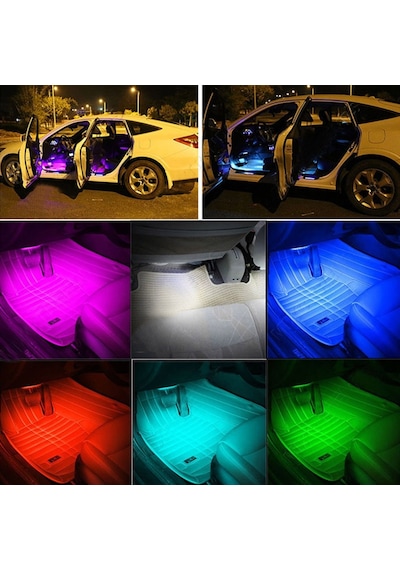Ayak Altı Led Sese Ve Müziğe Duyarlı Kumandalı Led