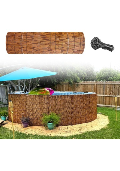 Bambu Dış Mekan İçin Gizlilik Çitleri, 50 160 Cm Yüksekliğinde, Dekoratif Perde, Bambu, Veranda, Balkon, Bahç
