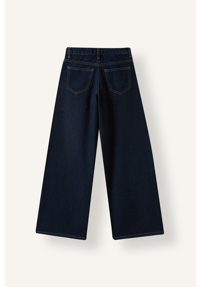Defacto Baggy Fit Ekstra Konforlu Ve Dökümlü Jean Pantolon Kız Çocuk I2059a826aunm34 Mavi-nm34