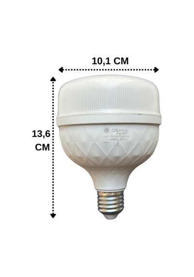 30w 200w 6500k Beyaz Işık E27 Duylu Torch Led Ampul, 10 Adet Diğer