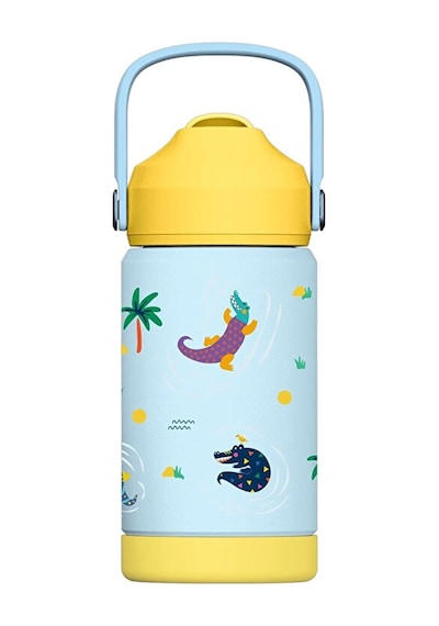 - Flipsip Çocuk Su Termosu 360 Ml - Snappy Croc 4 Adet Çok Renkli