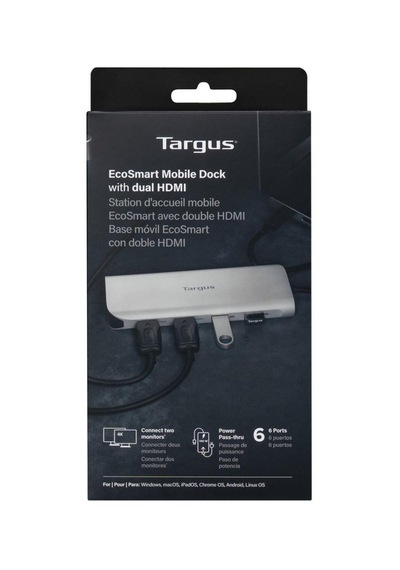 Targus Dock427gl 140w Epr 7-in-1 Usb-c Dual Hdmı 4k Çift Monitör Destekli Dock İstasyonu