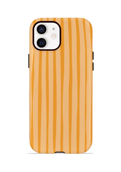 Apple iPhone Uyumlu 11 Vorian Çift Katmanlı Magsafe Kılıf Golden Hour Stripe