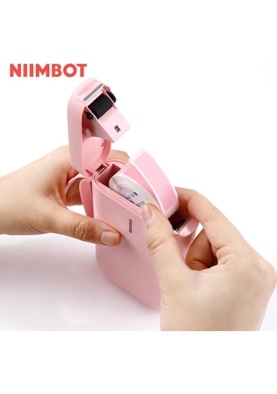 Niimbot D11 Bluetooth Taşınabilir Termal Etiket Yazıcı Pembe