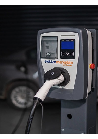 Hims 22kw 3 Faz 32a Tip 2 Soketli Elektrikli Araç Şarj İstasyonu