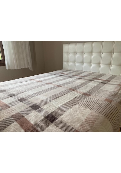 Mink Lacasa Lüks Vizon Battal Boy 1084 Kahve Battaniye 200X240 Vizon
