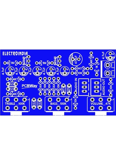 5 Adet Stereo Ton Kontrol Devresi Bc548 Transistörlü