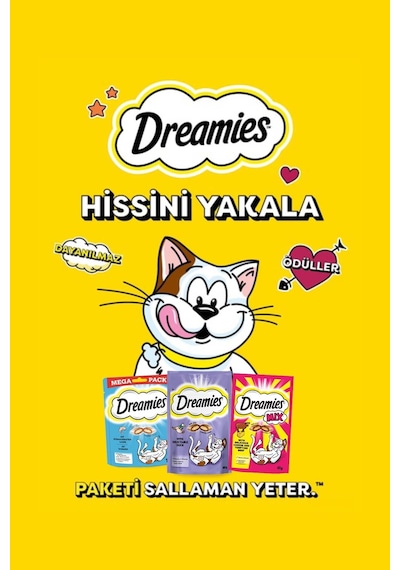 Dreamies Mix Sığırlı Peynirli Kedi Maması 60 Gr X 6 Adet