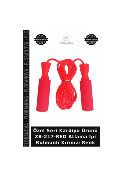 Özel Seri Kardiyo Ürünü Zb-217-red Atlama İpi Rulmanlı Kırmızı Renk