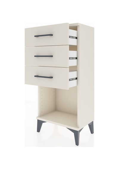 Arges Komodin 3 Çekmeceli 44x30x96 Aytaşı-aytaşı Aytaşı