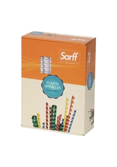 Sarff 20mm. Delux Plastik Spiral 100 Adet Beyaz
