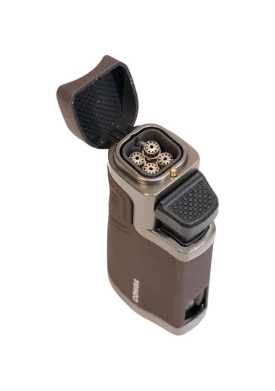 Cohiba 4 Torch Pürmüz Delici Kahverengi Metal Puro Çakmağı - Tr9493
