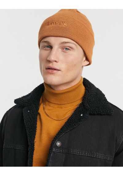 Levi's Unisex Taba Logolu Bere - 38022-0284 Kahverengi - Karamel