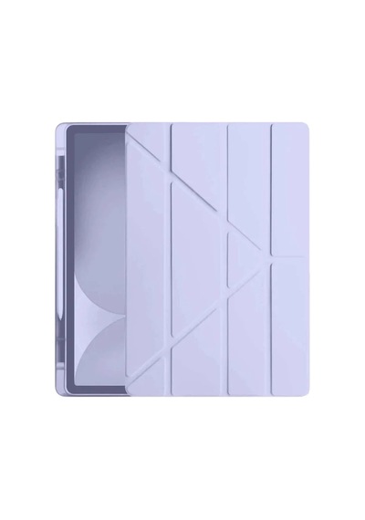 Apple İpad Pro 11 2024 Kılıf Kalemlikli Hugo Tablet Kılıfı - Lila