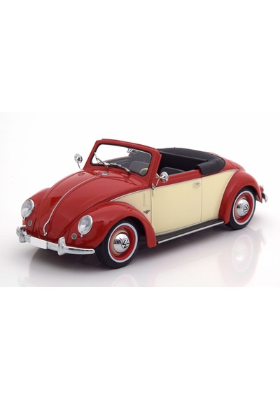 Kk Scale 1:18 Vw 1200 Hebmüller Cabrio 1949 Rot/creme Limited Edi