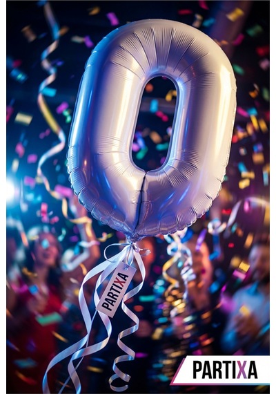 Beyaz 32 İnç Rakam 0 Folyo Balon 0 Yaş Doğum Günü Konsepti Sayı Balonu Helyum Uyumlu Parti Dekorasyon Süsleme Çok Renkli