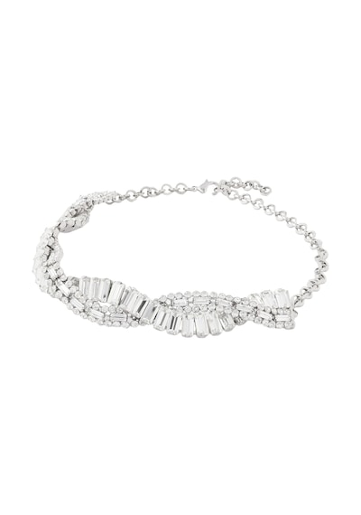 Kristal Örgü Choker Kolye Çok Renkli