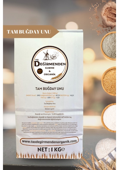 Tam Buğday Unu - 1 Kilo