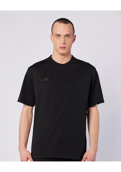 Kappa Logo Adam Erkek Siyah Oversize Tişört