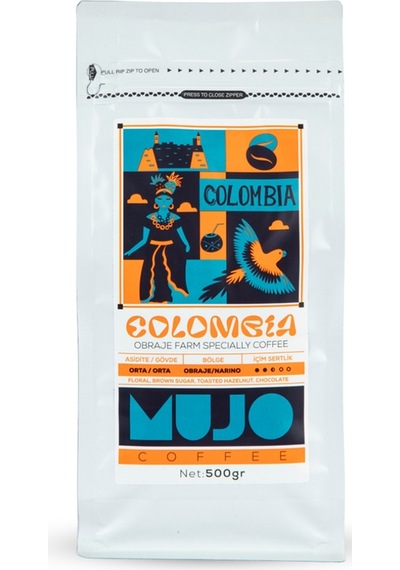 Colombia Obraje Farm Specially Coffee Çekirdek Kahve-500gr-çekirdek Kahve Çekirdek Kahve