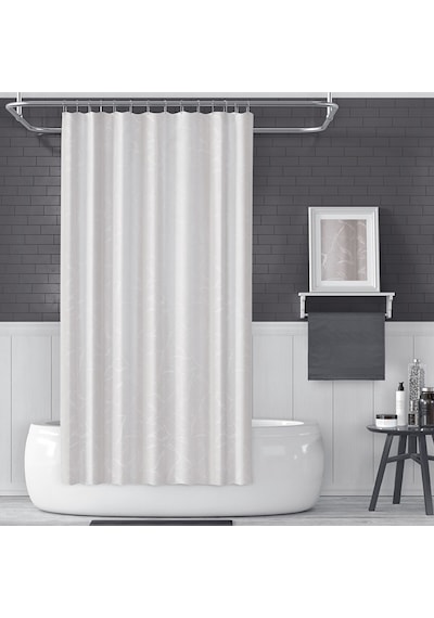 Efe Banyo Perdesi Mermer 180 x 200 Beyaz