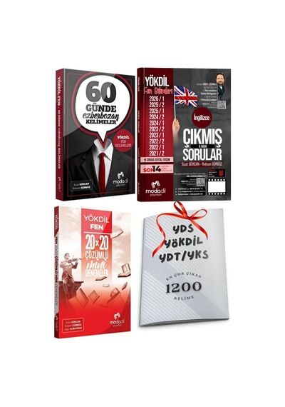 Yökdil Fen 60 Günde Ezberbozan Kelimeler-çıkmış Sorular-20 Deneme-en Çok Çıkan 1200 Kelime Hediyeli