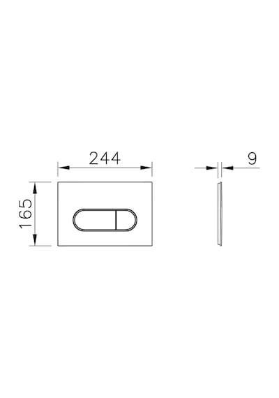 VitrA 740-2240 Mekanik Kumanda Paneli, Soft Bakır