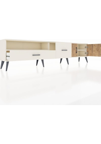 Arges Tv Ünitesi 2 Raflı 2 Çekmeceli 2 Kapaklı 220x30x51 Aytaşı-çam/aytaşı Atlas Çam/aytası - Aytası Arges Tv Ünitesi 2 Raflı 2 Çekmeceli 2 Kapaklı 220x30x51 Aytaşı-çam/aytaşı Atlas Çam/aytası - Aytası