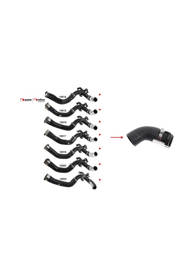 Turbo Hortumu Plastik Boru Hariç Ok İle Gösterilen Küçük Hortum Captur I J5 Nıfea 144602500r/ 144604208r/ 144600374r