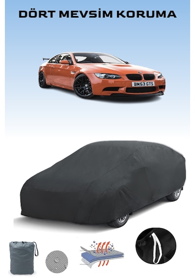 Siyah Bmw M3 Gts E92 2010 - 2011 Araba Brandası, Oto Örtüsü, Araba Çadırı Siyah