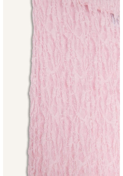 Defacto Regular Fıt Elastik Bel Tül Pembe Plaj Pantolonu H3066ax26sppn648 Pembe-pn648