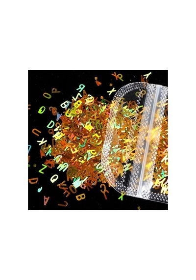 Lexroo Hologram Harf Glitter 5gr Altın Renk