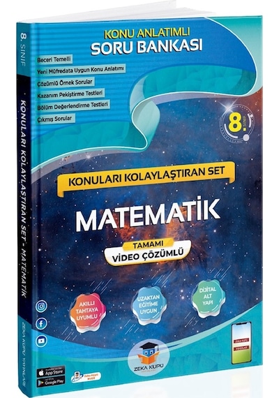 Zeka Küpü Yayınları 8. Sınıf Matematik Konuları Kolaylaştıran