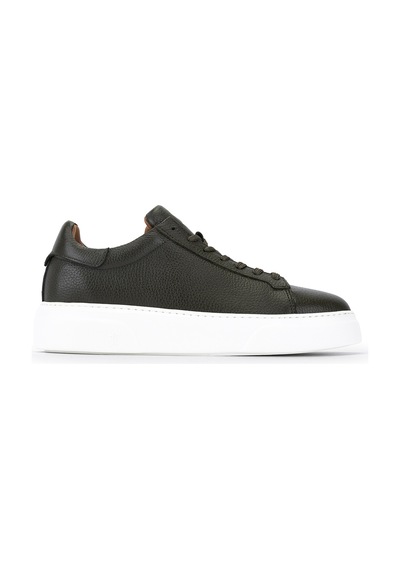 Tamer Tanca Erkek Hakiki Deri Haki Sneakers & Spor Ayakkabı 1212 2501 Erk Ayk Y26 Hakı Fltr