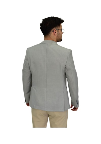 Erkek Gri Tek Spor Ceket Çift Yırtmaçlı Bgl-st04465 Gri